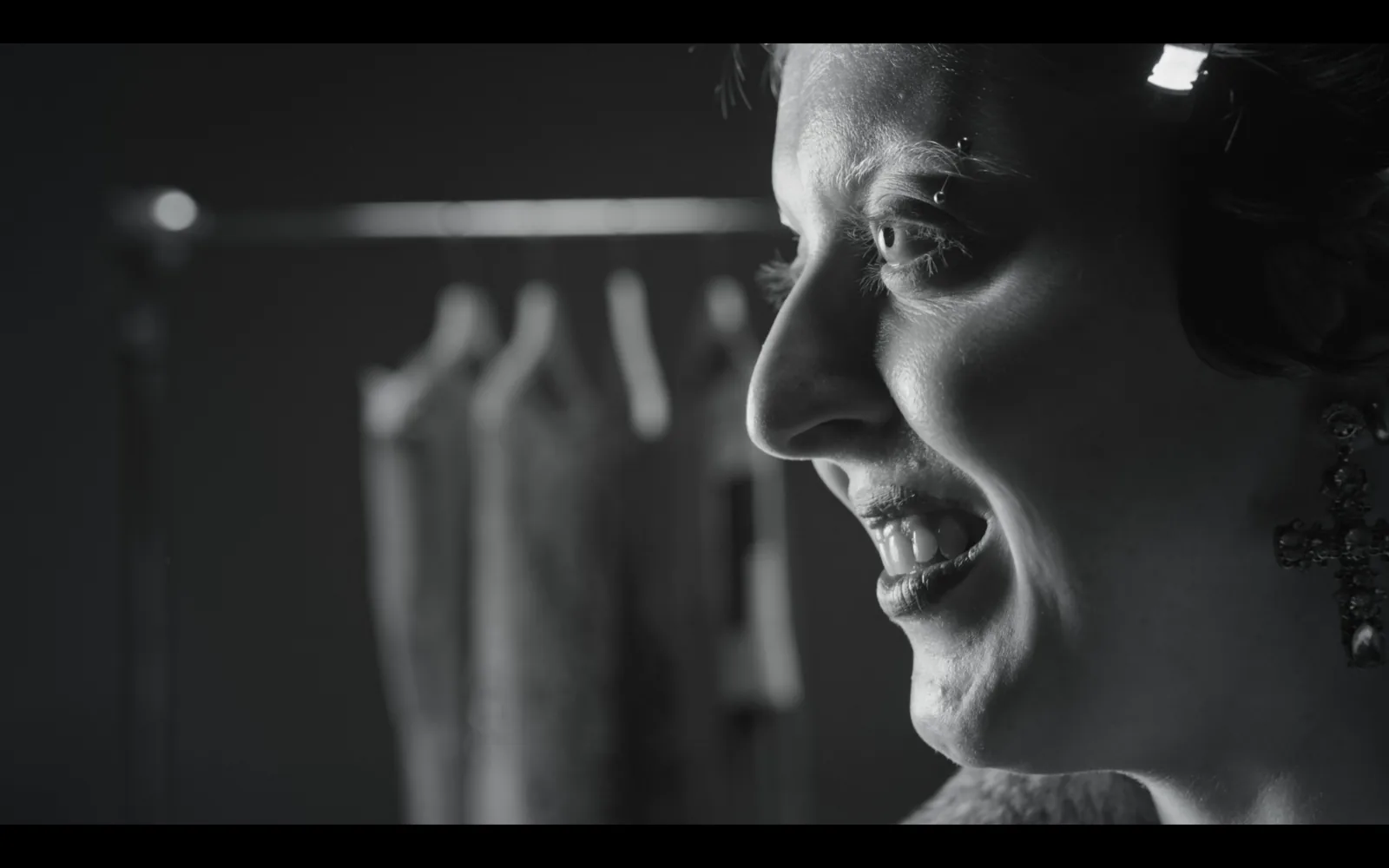 Close detail in low key light, Smile, Now!