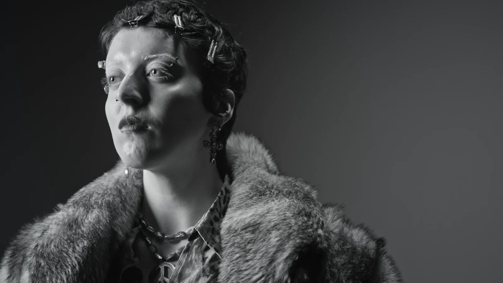 Black-and-white fashion portrait from Smile, Now!